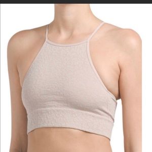 FP Movement pink leopard crop